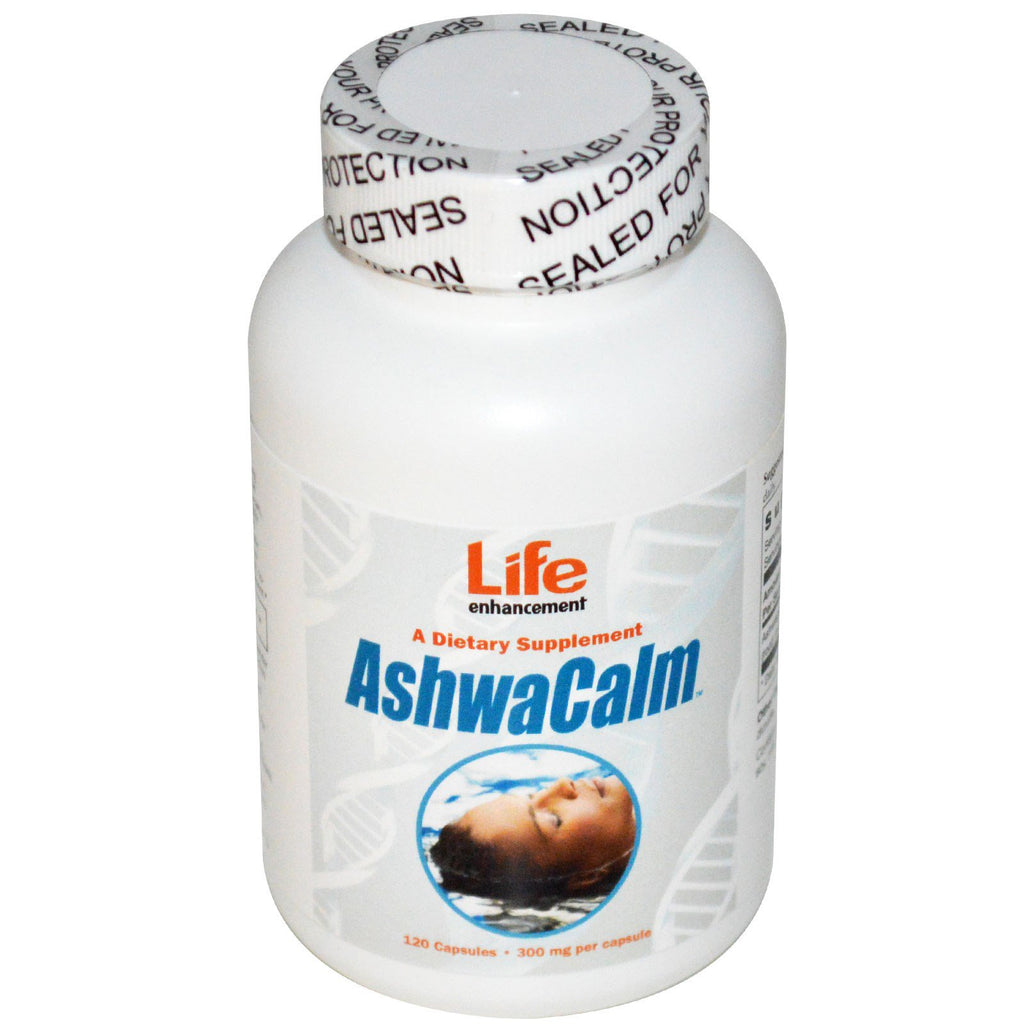 Livsforbedring, AshwaCalm, 300 mg, 120 kapsler