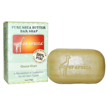 Out of Africa, Pure Shea Butter Soap, Green Clay, 4 oz (120 g)
