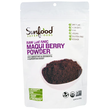 Sunfood, Raw  Maqui Berry Powder, 8 oz (227 g)