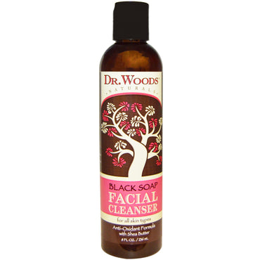 Dr. Woods, Facial Cleanser, Black Soap, 8 fl oz (236 ml)