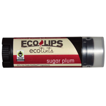 Eco Lips Inc., Ecotints, Hydratant pour les lèvres, Sugar Plum, 0,15 oz (4,25 g)
