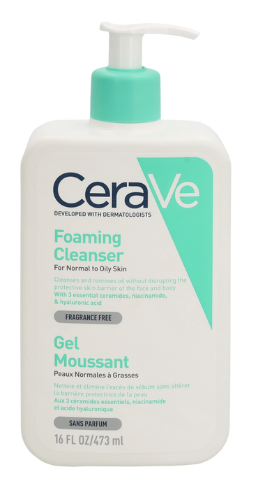 Nettoyant moussant CeraVe avec pompe 473 ml