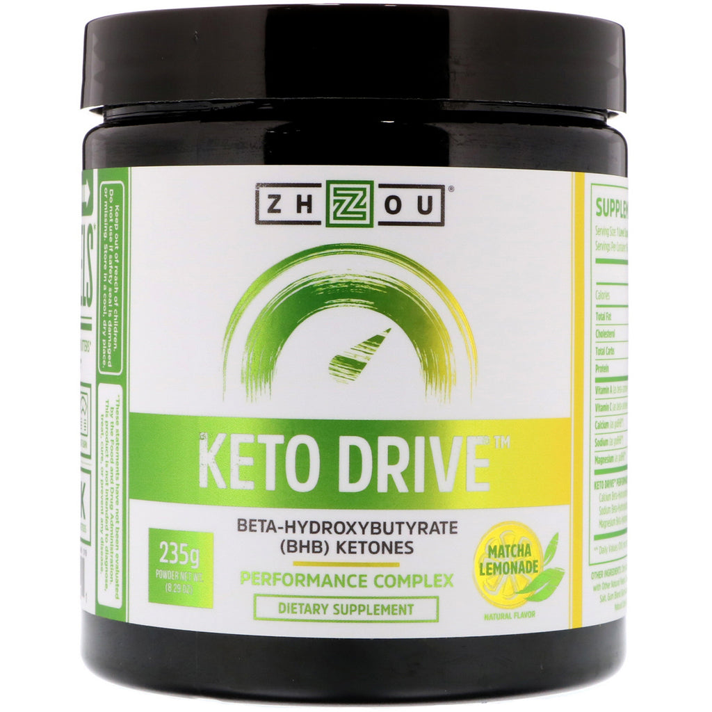 Zhou Nutrition, Keto Drive, Limonade Matcha, 8,29 oz (235 g)