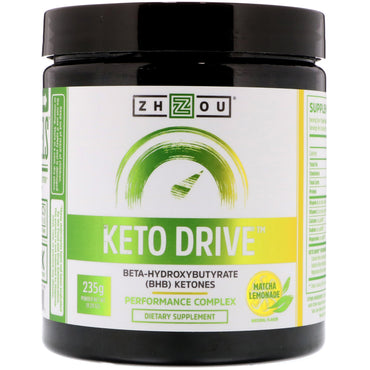 Zhou Nutrition, Keto Drive, Limonada Matcha, 235 g (8,29 oz)