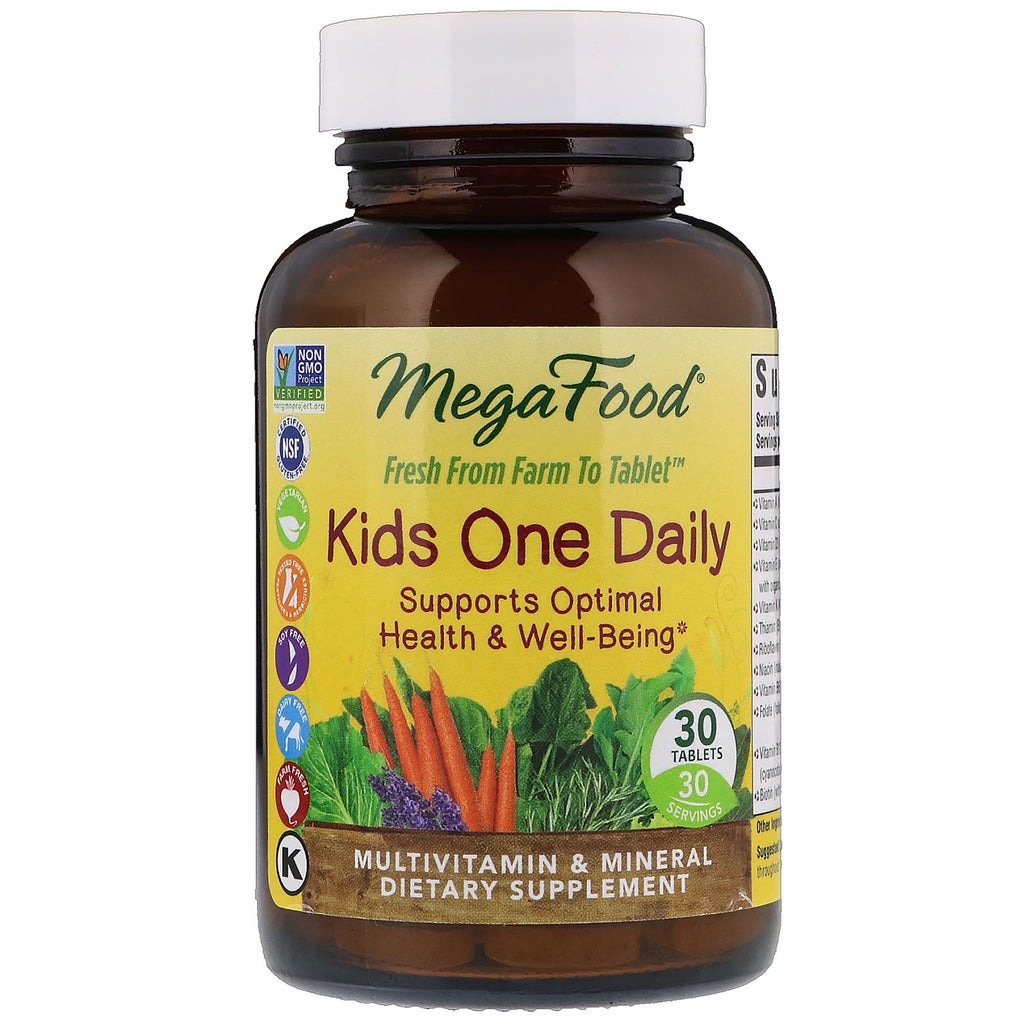 MegaFood, Kids One Daily, 30 Tablets