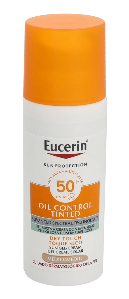 Eucerin Sun Oil Control Tinted Gel-Cream SPF50+ - Medium 50 ml