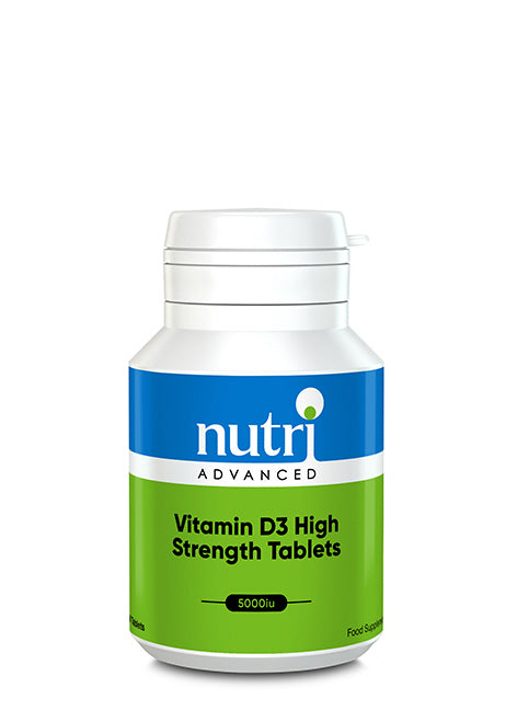Nutri avanceret vitamin D3 høj styrke, 5000iu, 60 tabletter