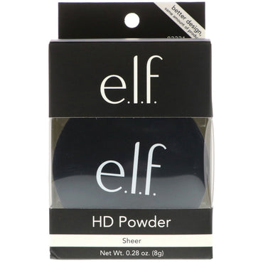 ELF Cosmetics, مسحوق HD، شفاف، 0.28 أونصة (8 جم)