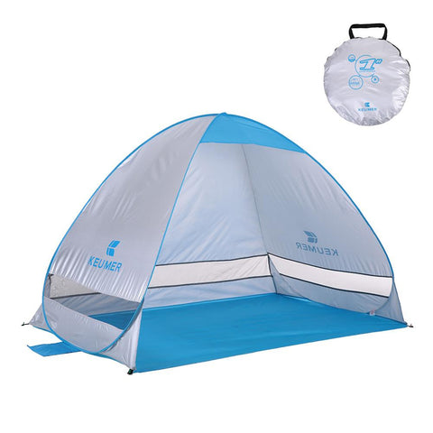 KEUMER Automatic Beach Tent 2 Persons Camping UV Protection Shelter Outdoor Instant Pop-up Summer  200*120*130cm