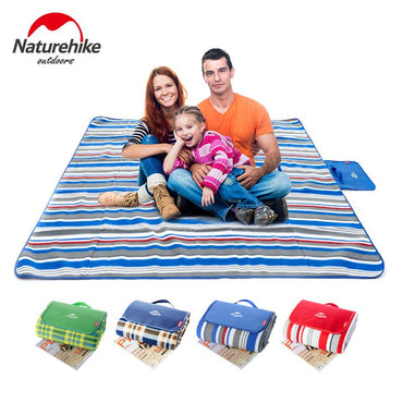 NatureHike 2*2M 2*1,5 M Picnic Camping Mat impermeable al aire libre playa multijugador bebé subir colchón de Camping plegable 