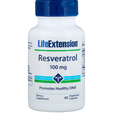 Life Extension, Resvératrol, 100 mg, 60 capsules végétariennes