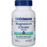 Life Extension, Magnesio (citrato), 160 mg, 100 cápsulas vegetarianas