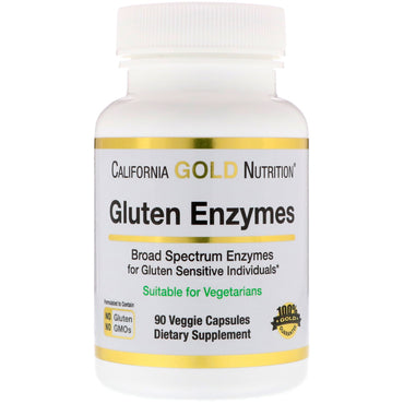 California Gold Nutrition, enzimas del gluten, 90 cápsulas vegetales