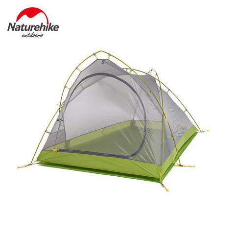 Naturehike 1.7KG   2 Person Camping Tent 20D Silicone Fabric Double Layers Rainproof NH Outdoor Ultralight Camping Hiking Tent