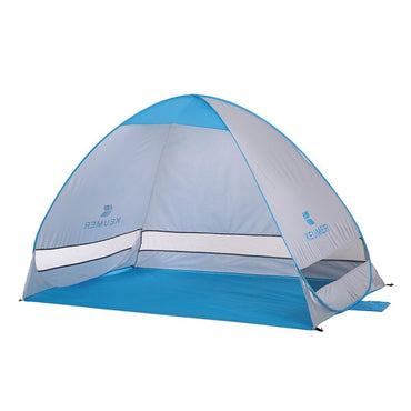 KEUMER Tienda de campaña automática para la playa 2 personas Camping refugio con protección UV exterior instantáneo emergente verano 200*120*130cm