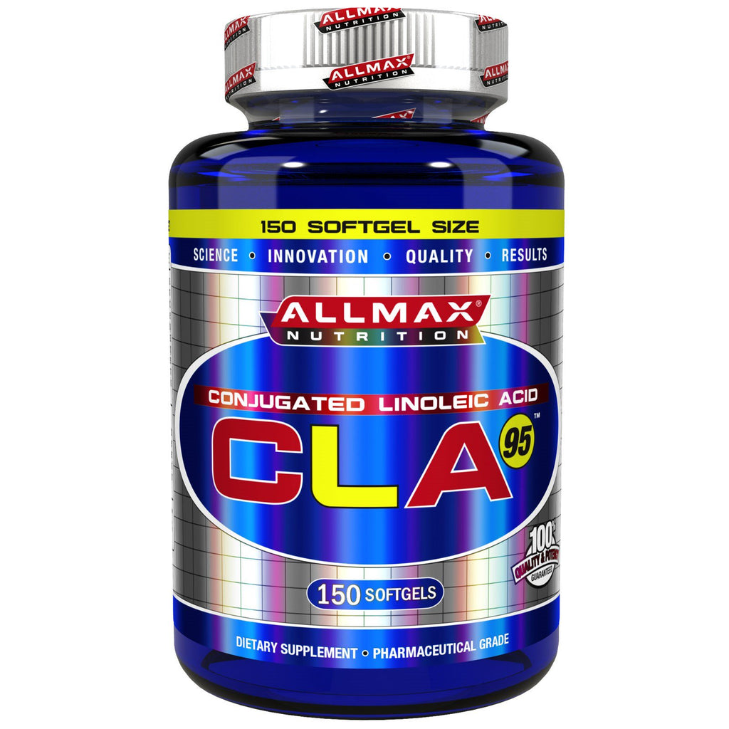 ALLMAX Nutrition, CLA 95, CLA-utbyte med högsta renhet (95 %), 1 000 mg, 150 mjukgel