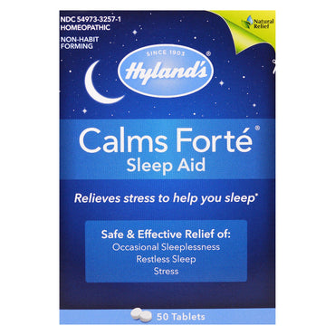 Hyland's, Calms Forté, Slaapmiddel, 50 tabletten
