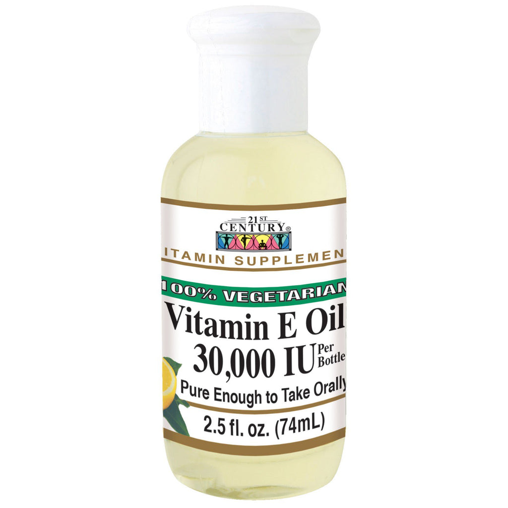 21e siècle, huile de vitamine E, 30 000 UI, 2,5 fl oz (74 ml)