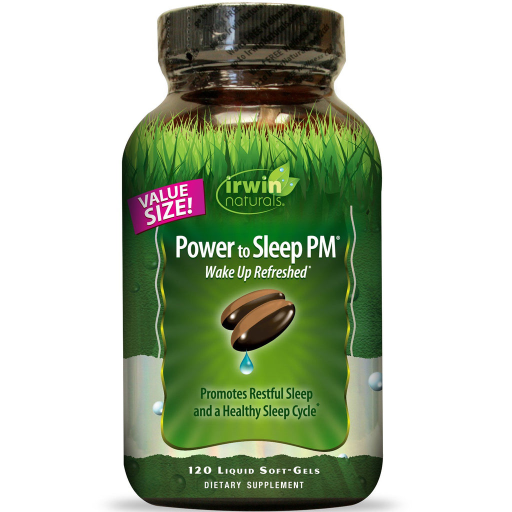 Irwin Naturals, Power to Sleep PM, 120 cápsulas blandas líquidas