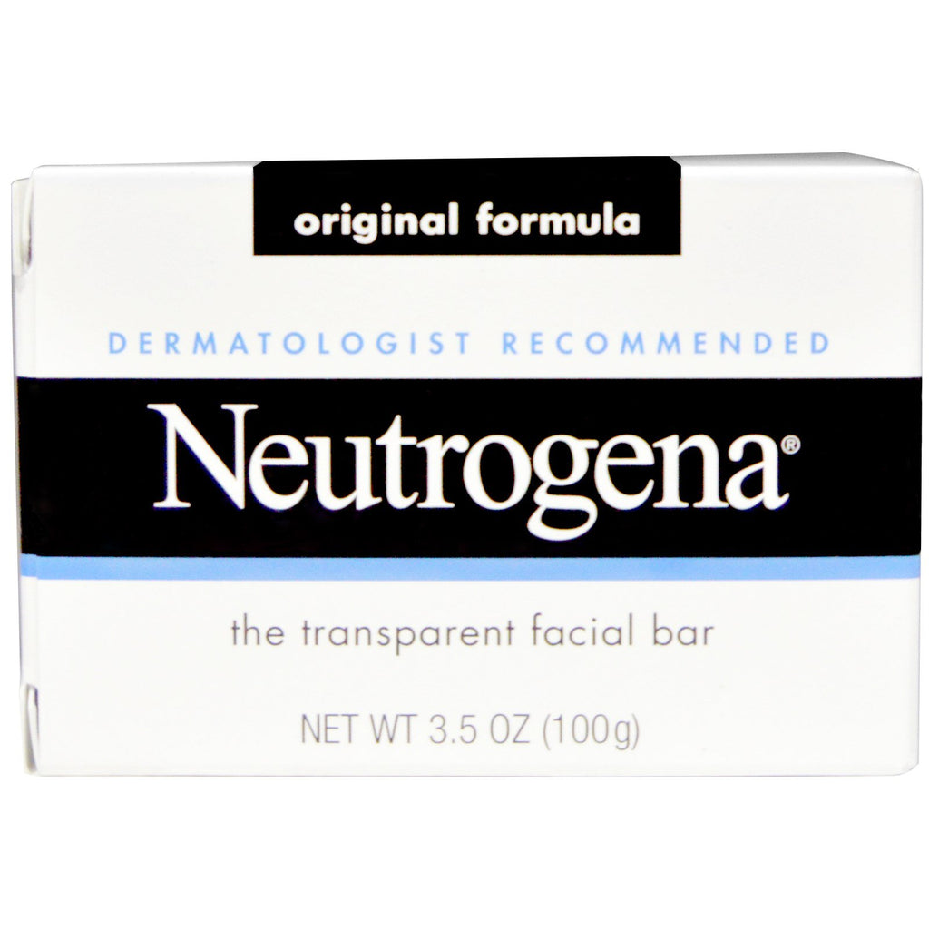 Neutrogena, Barra limpiadora facial, 3,5 oz (100 g)