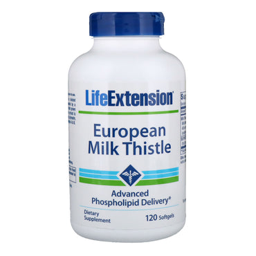 Life Extension, European Milk Thistle, 120 Softgels