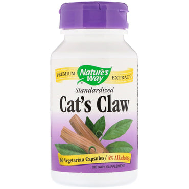 Nature's Way, Cat's Claw, Standardized, 60 Capsules