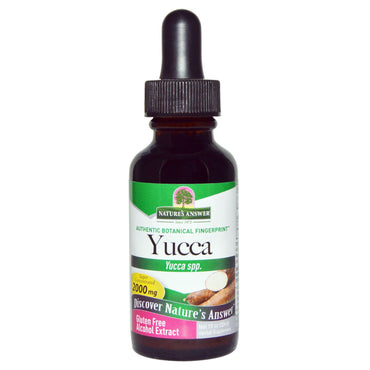 Nature's Answer, Yucca, Alkoholextrakt, 2000 mg, 1 fl oz (30 ml)