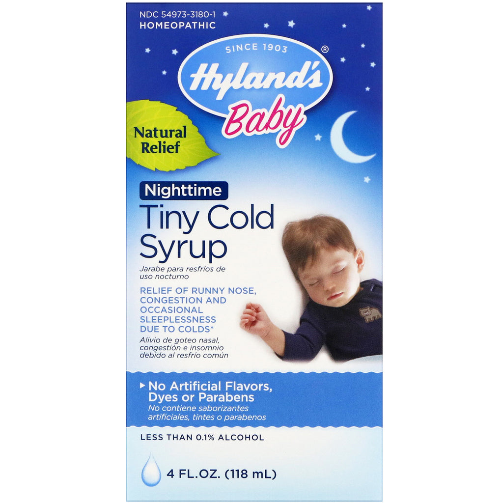 Hyland's, Baby, Nighttime Tiny Cold Sirap, 4 fl oz (118 ml)