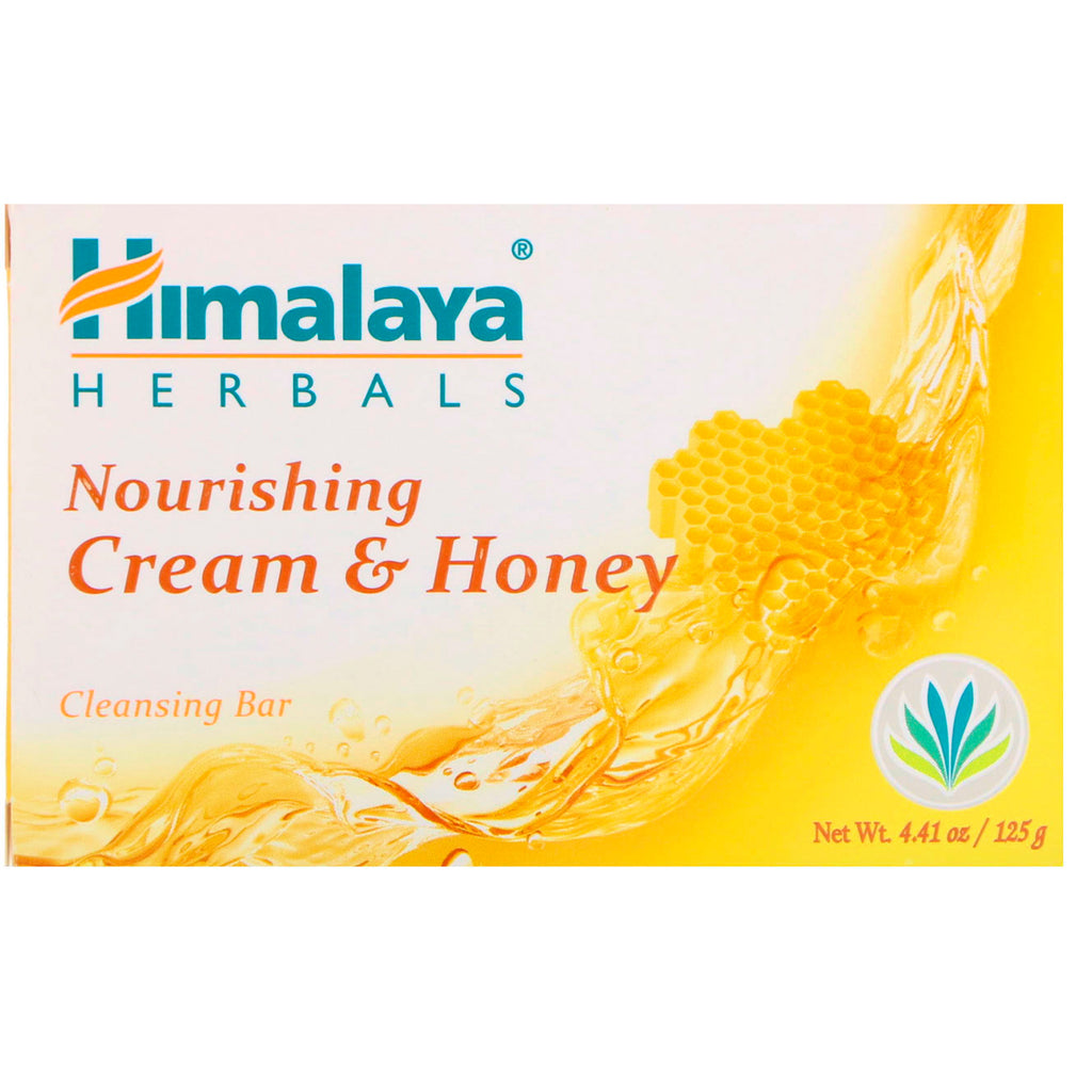 Himalaya, barra limpiadora nutritiva, crema y miel, 4,41 oz (125 g)