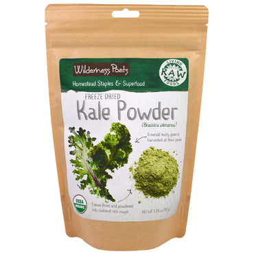 Wilderness Poets, Living Raw Foods, Freeze Dried Kale Powder, 3.25 oz (92 g)