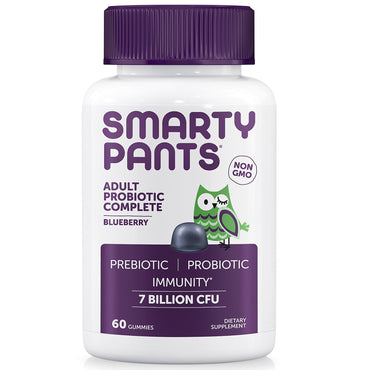 SmartyPants, Probiótico completo para adultos, arándano, 60 gomitas