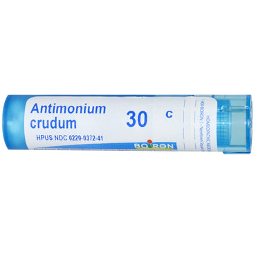 Boiron, remedios únicos, Antimonium Crudum, 30 °C, 80 gránulos aproximadamente