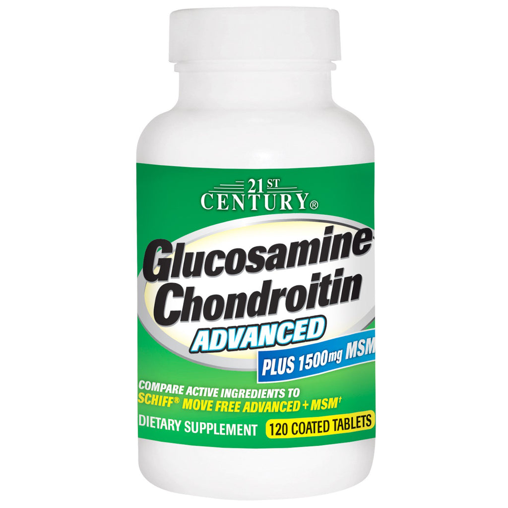 21st Century, Glucosamina Condroitina Avanzada, 120 tabletas recubiertas