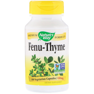 Nature's Way, Fenu-Thym, 450 mg, 100 capsules végétariennes