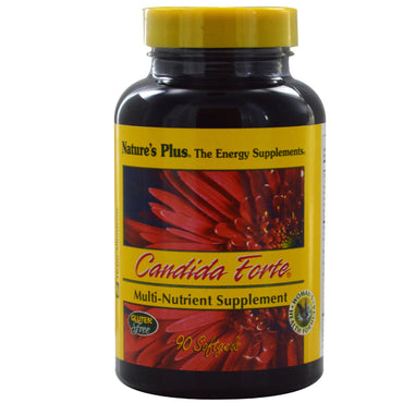 Nature's Plus, Candida Forte, 90 cápsulas blandas