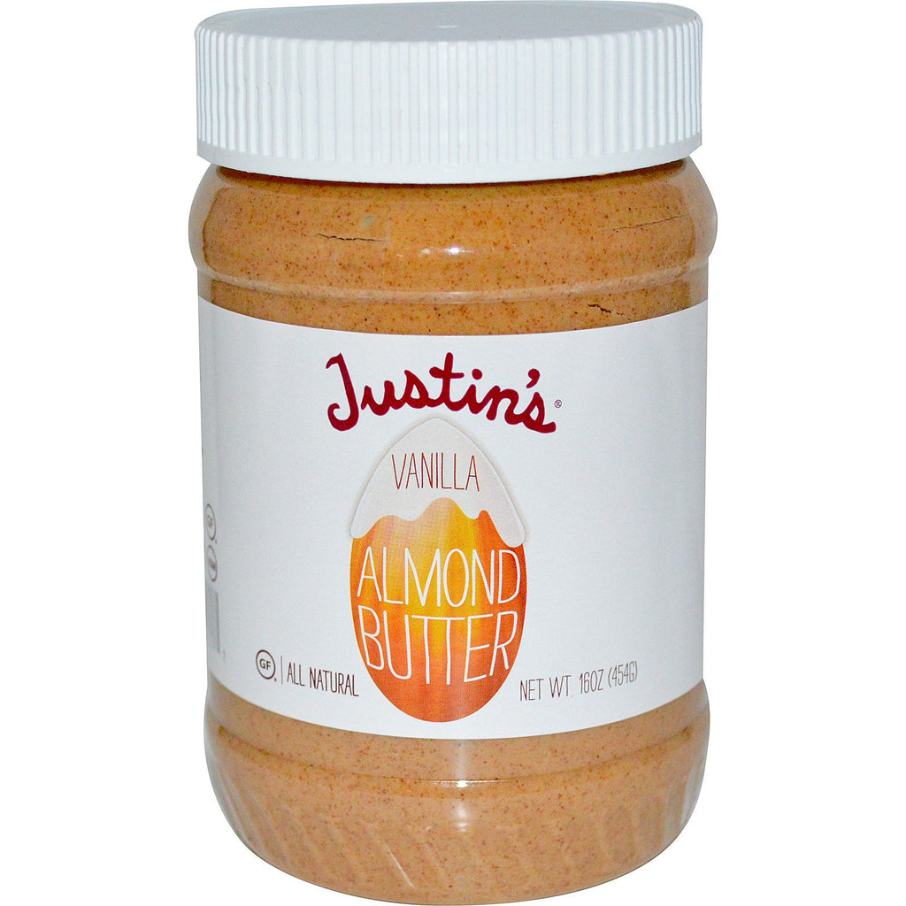 Beurre de noix de Justin, beurre d'amande à la vanille, 16 oz (454 g)
