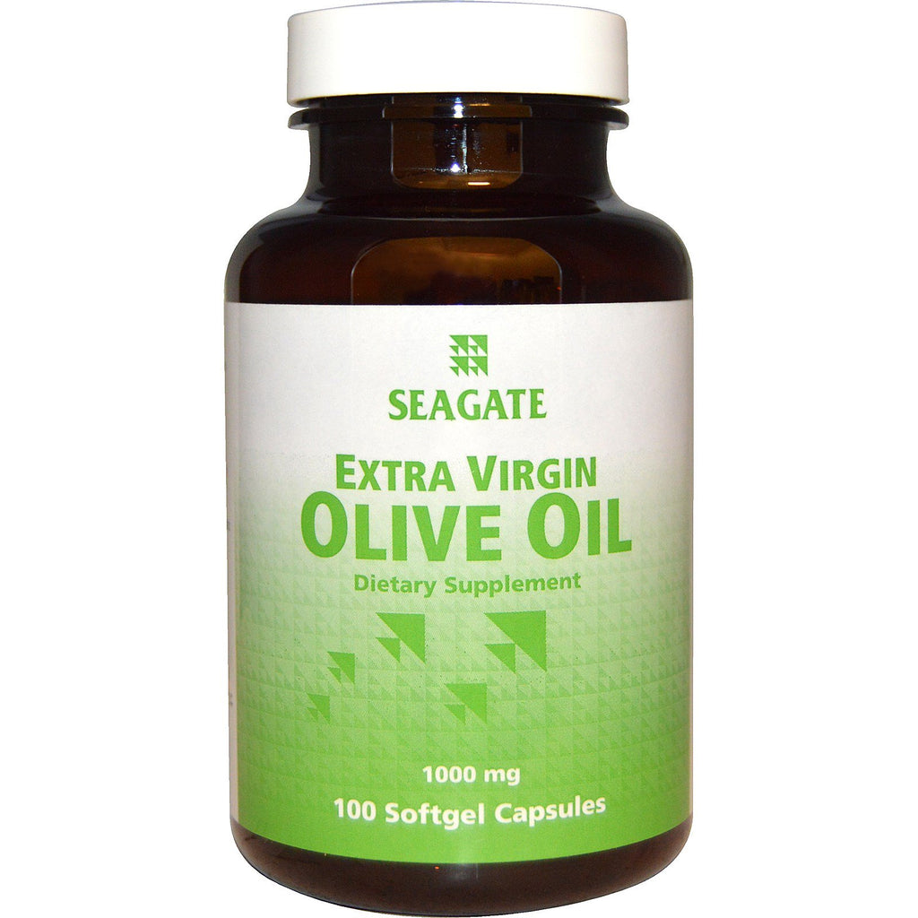 Seagate, ekstra jomfru olivenolie, 1000 mg, 100 softgel kapsler