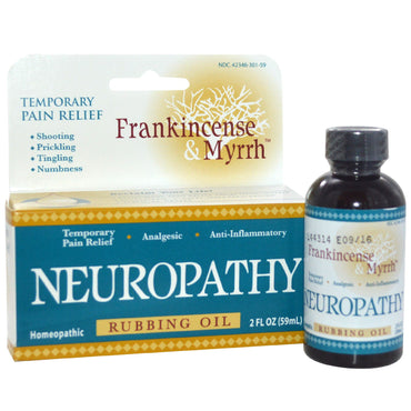 Frankincense & Myrra, Frankincense & Myrra, Neuropati, Rubbing Oil, 2 fl oz (59 ml)