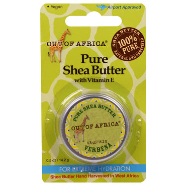 Out of Africa Pure Sheasmør med Vitamin E Verbena 0,5 oz (14,2 g)
