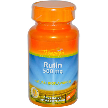 Thompson, Rutin, 500 mg, 60 Tablets