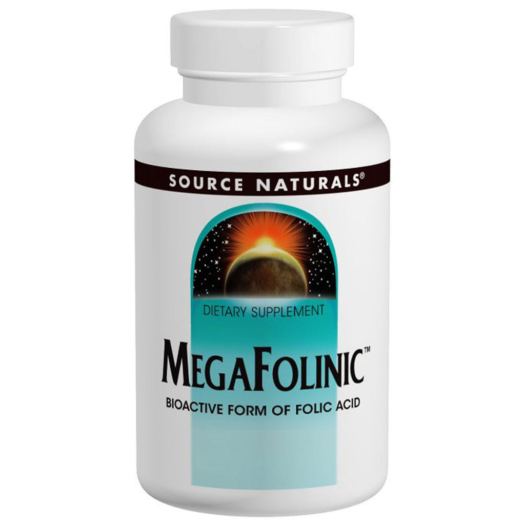 Source Naturals, MegaFolinic, 800 mcg, 120 tabletek