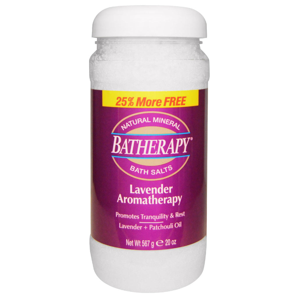 Queen Helene, Batherapy, Natural Mineral Bath Salts, Lavender Aromatherapy, 20 oz (567 g)