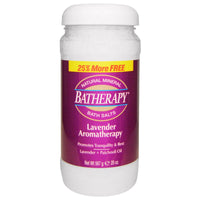 Queen Helene, Batherapy, Sels de bain minéraux naturels, Aromathérapie à la lavande, 20 oz (567 g)