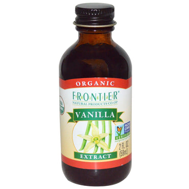 Frontier Natural Products, , vaniljeekstrakt, 2 fl oz (59 ml)