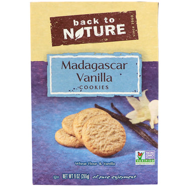 Back to Nature, Galletas de vainilla de Madagascar, 9 oz (255 g)