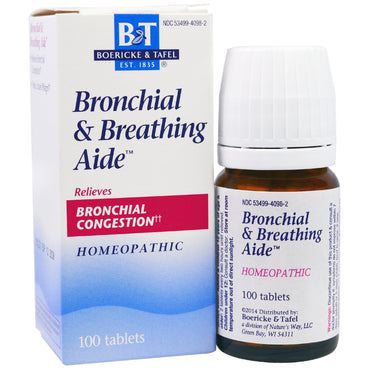 Boericke & tafel, ajutor broncial și de respirație, 100 de tablete