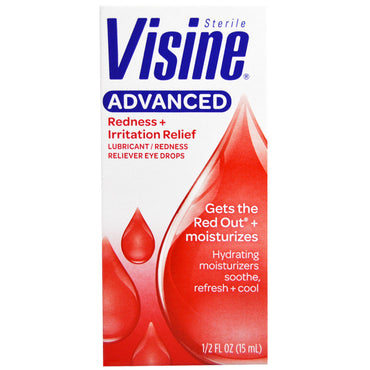 Visine Advanced Redness + Irritation Relief 1/2 fl oz (15 ml)