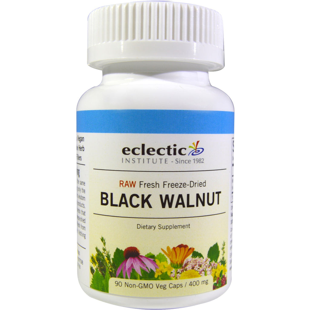 Eclectic Institute, ブラックウォールナット、400 mg、植物性カプセル 90 粒