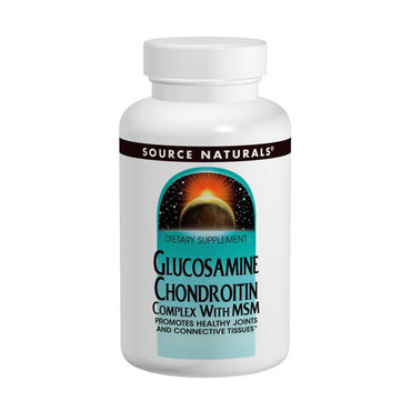 Source Naturals, Glucosamine Chondroïtinecomplex met MSM, 120 tabletten