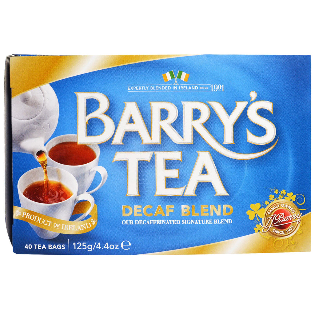 Barry's Tea, mezcla descafeinada, 40 bolsitas de té, 4,4 oz (125 g)
